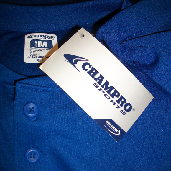 CHAMPRO Sz M Dri-Gear Polo Short Sleeve NWT - Picture 5 of 7